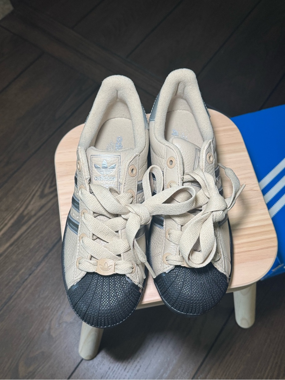 Adidas Superstar 2 Cream Chrome Black Size 7 - Picture 3 of 9